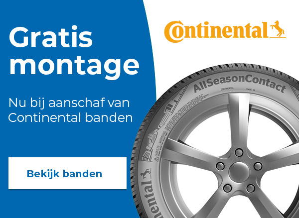 Gratis montage op Continental banden